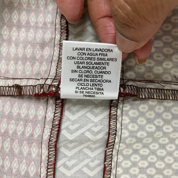 A.N.A. A New Approach 16 Multi Geometric Midi Dress Spaghetti Strap Side Zip - Picture 11 of 12